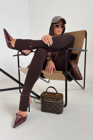 Legginsy HIDDEN czekolada