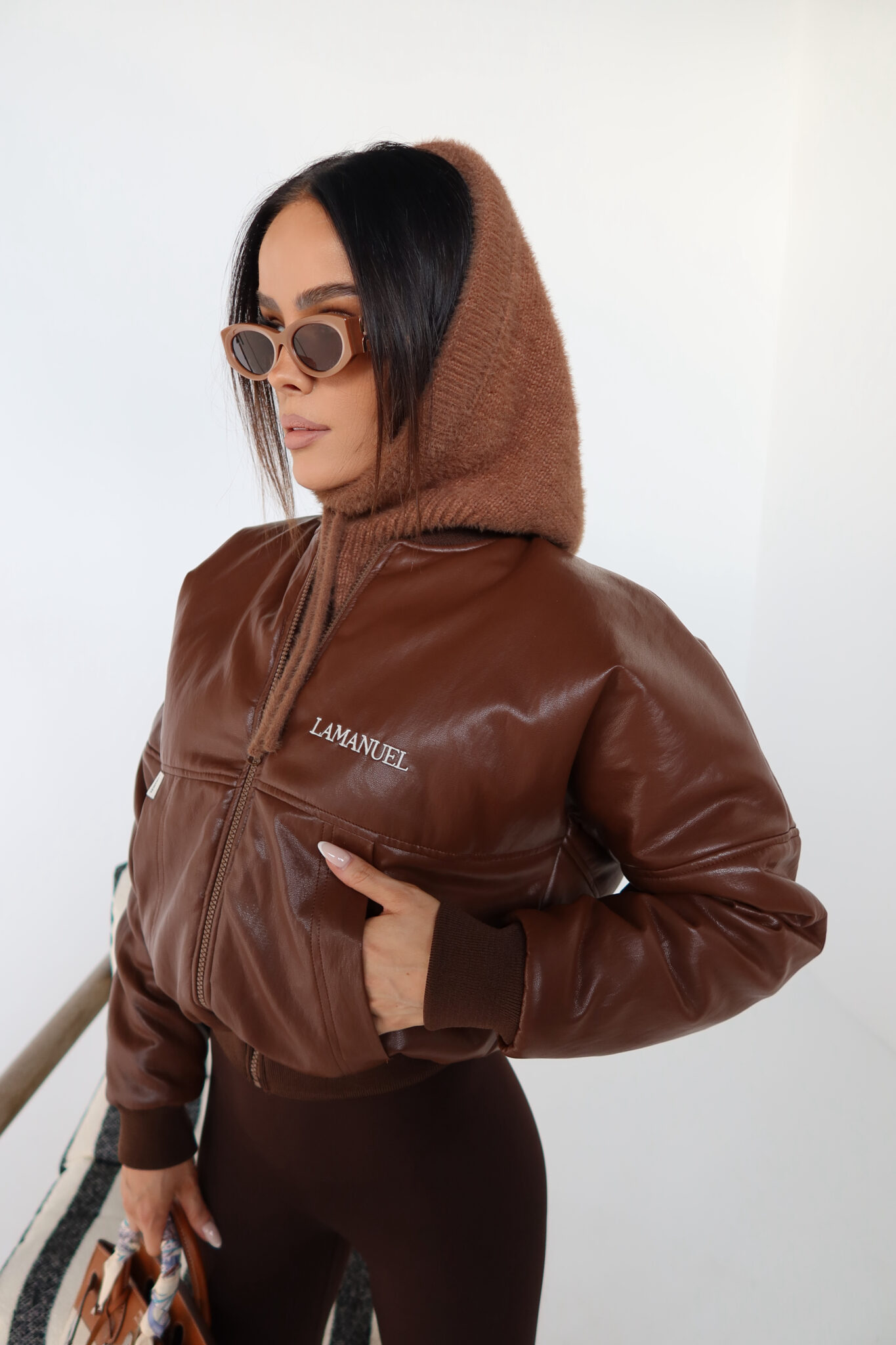 Kurtka TIMELESS czekolada - obrazek 2