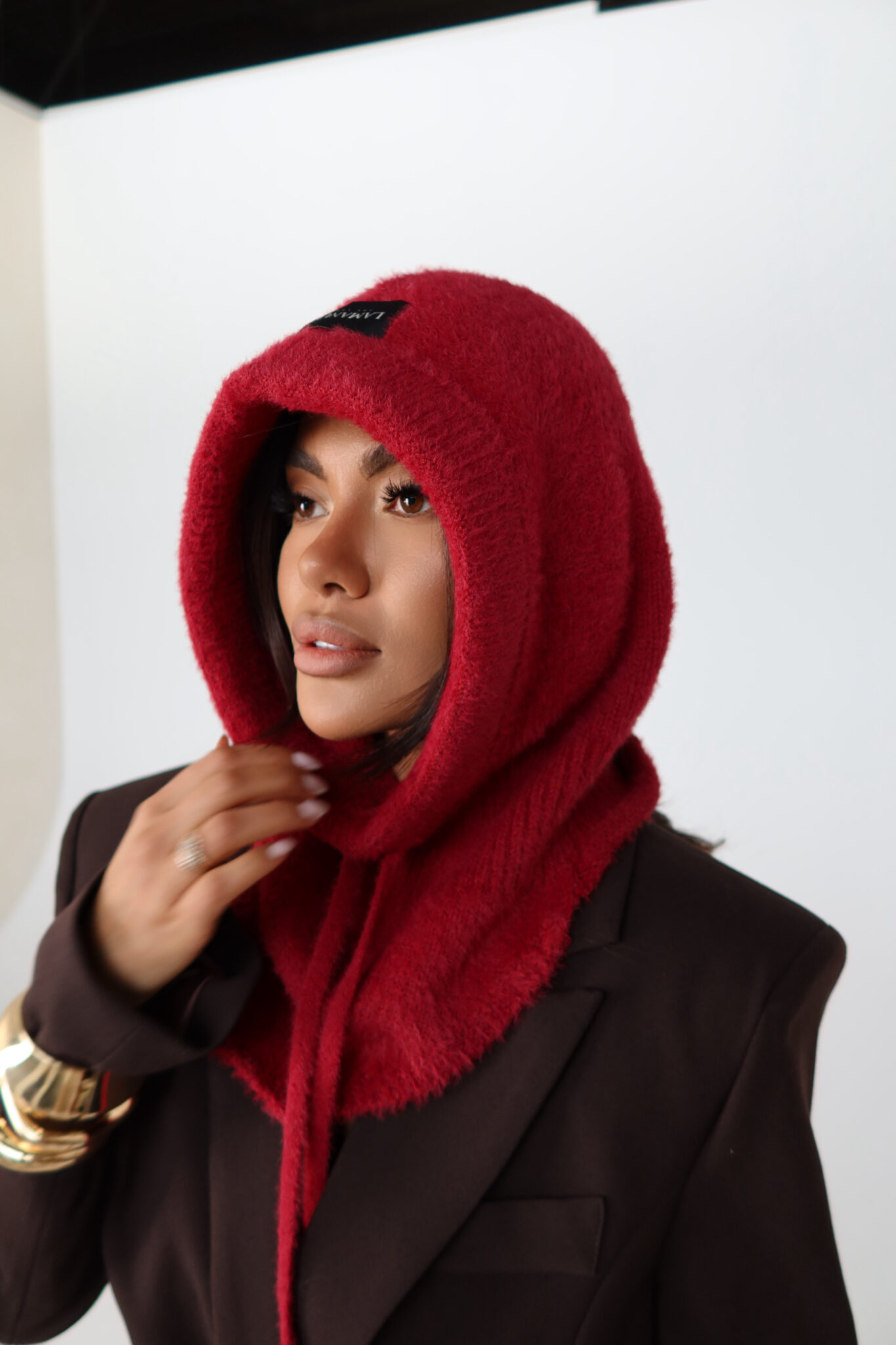 Balaclava TENDER bordo - obrazek 3