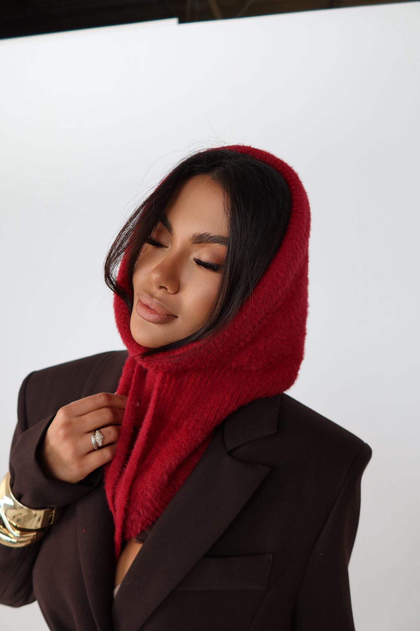 Balaclava TENDER bordo - obrazek 2