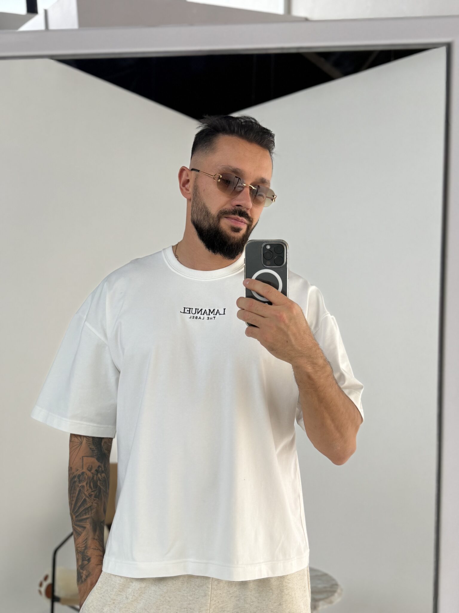 Tshirt CORE ecru - obrazek 6