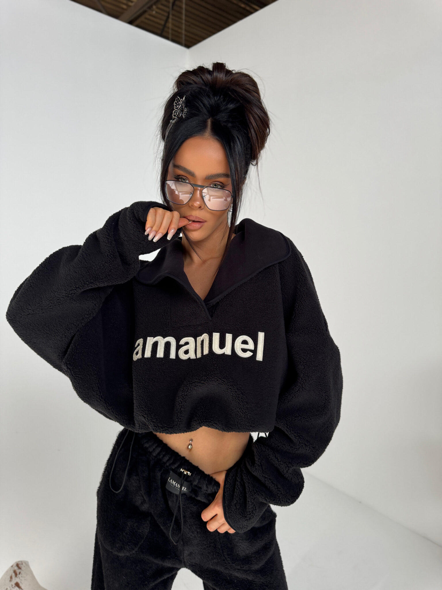 Bluza ASPEN czarna - obrazek 2