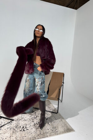 Kurtka FUZZY bordo - obrazek 4
