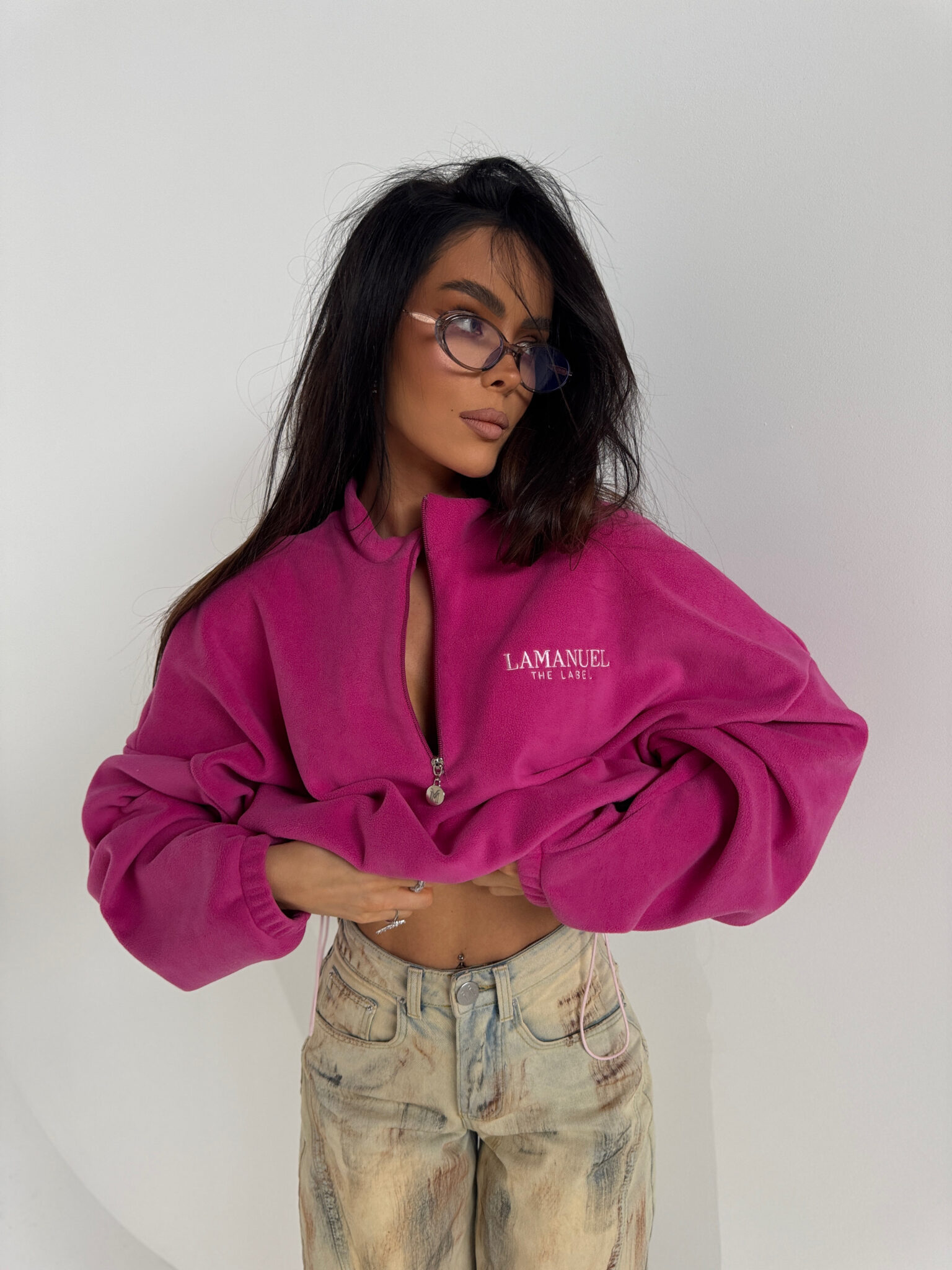 Bluza WARM UP fuksja - obrazek 2