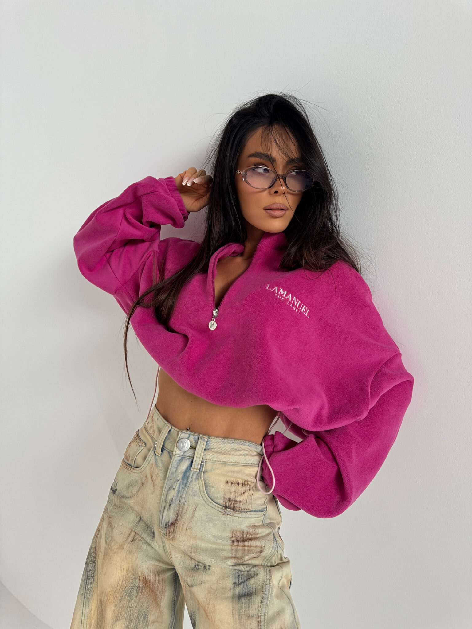 Bluza WARM UP fuksja - obrazek 3