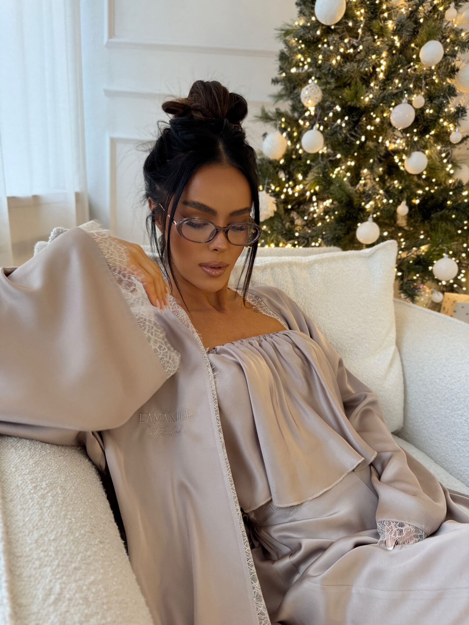 Szlafrok PEARL beż - obrazek 3