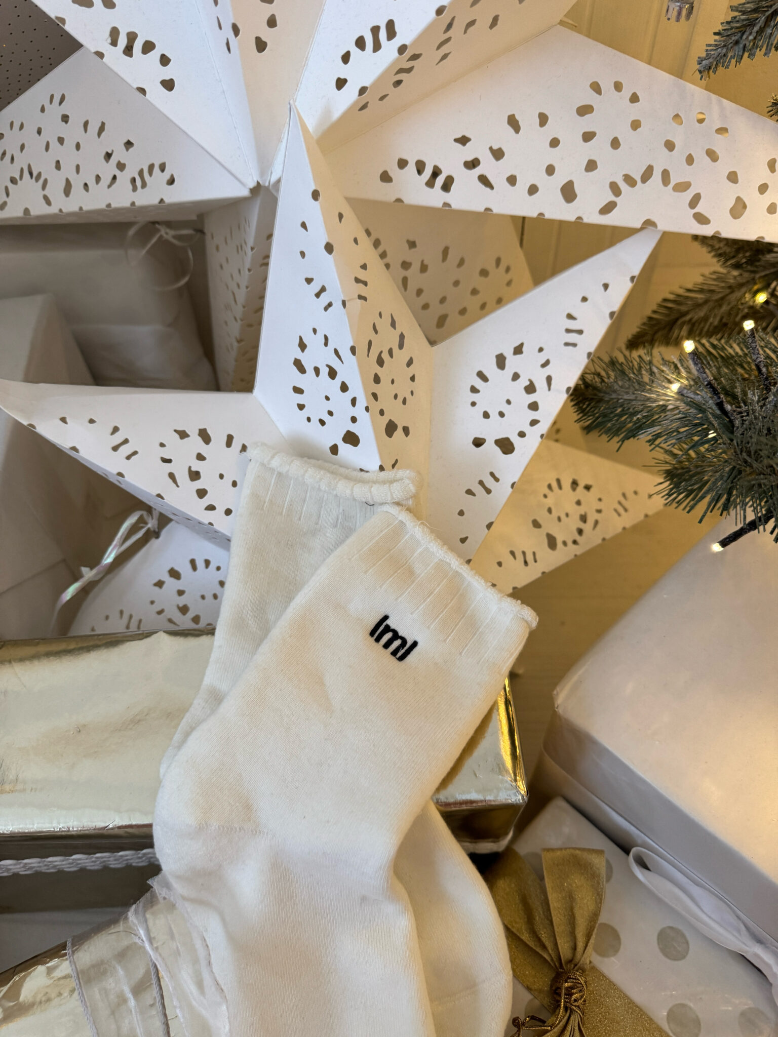 Skarpety PRESENT beż - obrazek 2