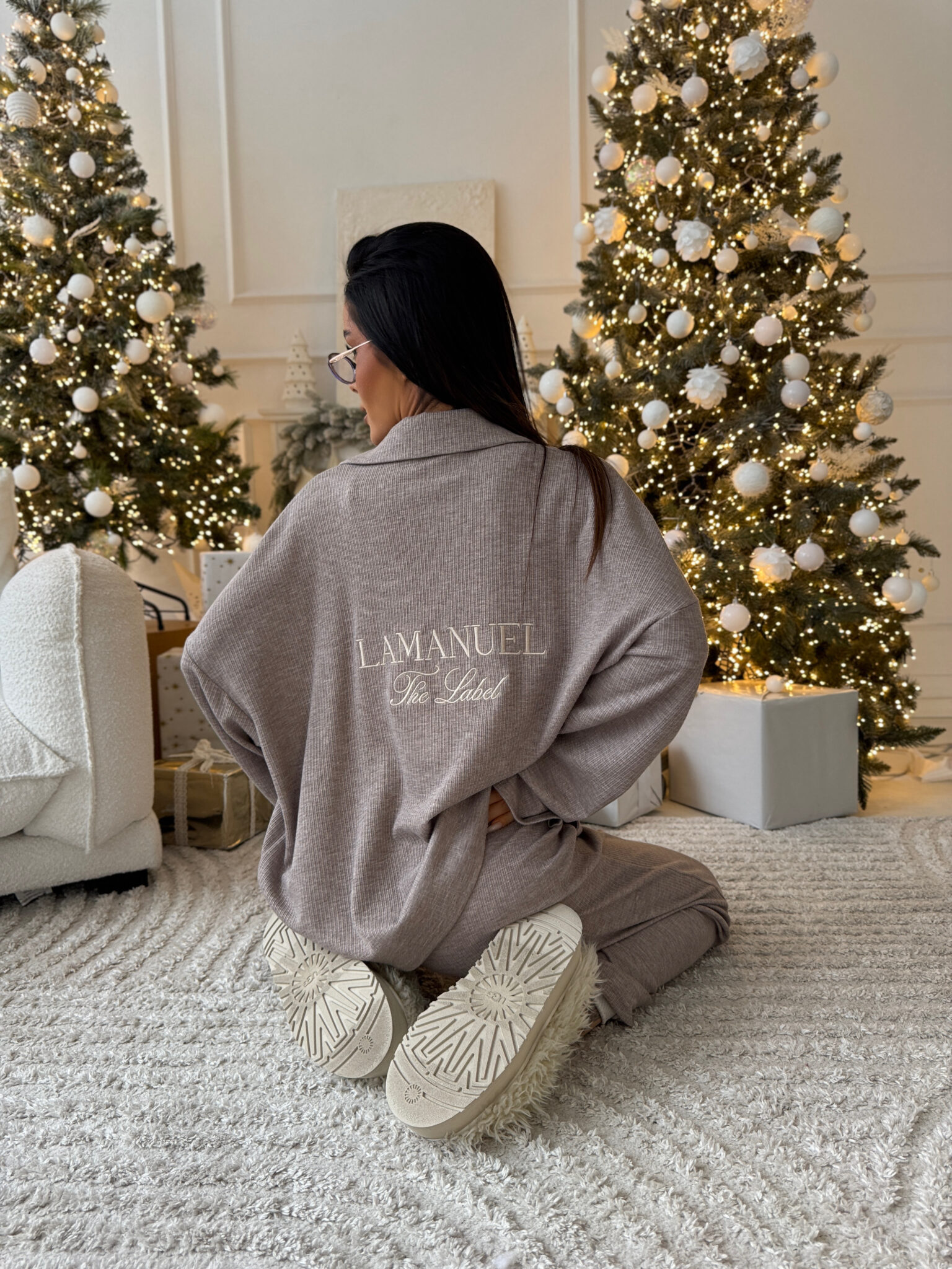 Spodnie LOOSE beż - obrazek 4