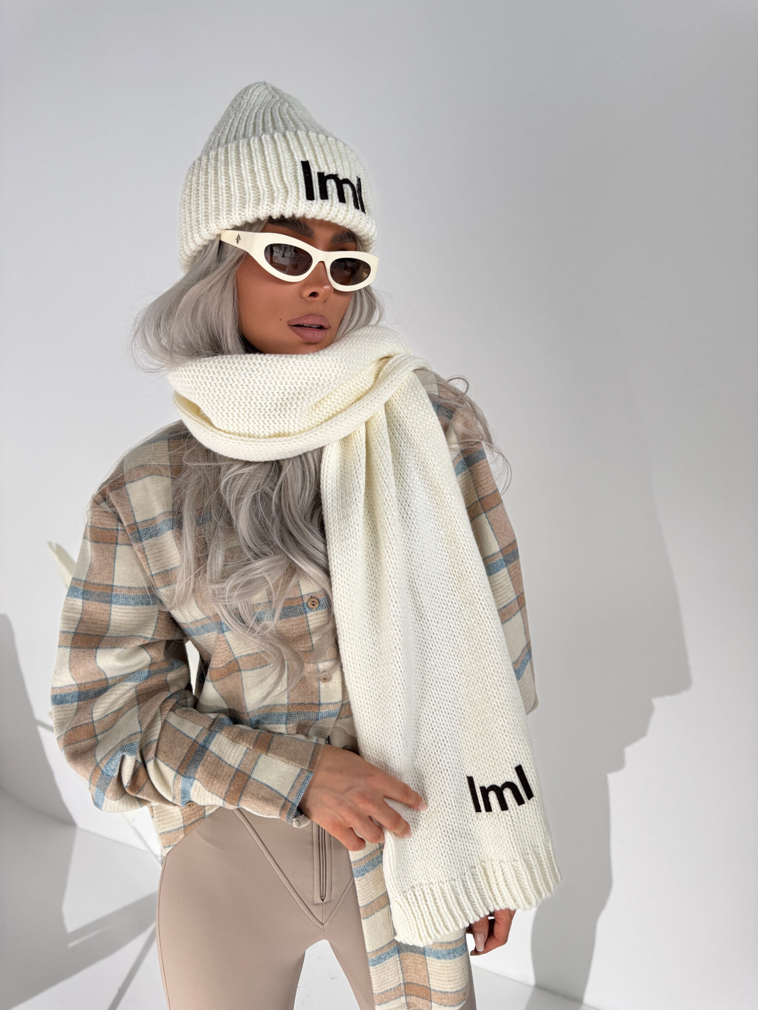 Czapka POLAR ecru - obrazek 6