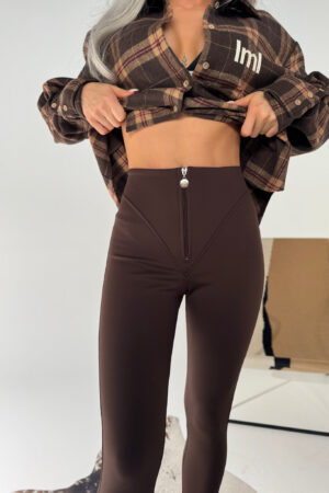 Spodnie NORTH czekolada