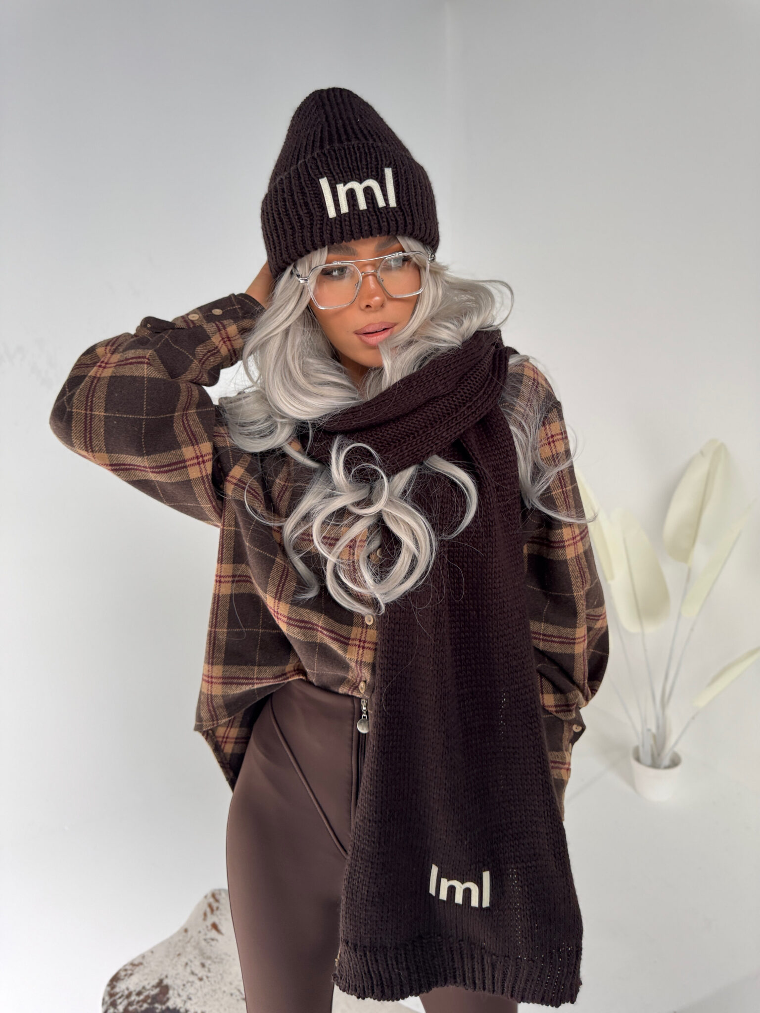 Szalik POLAR czekolada - obrazek 2