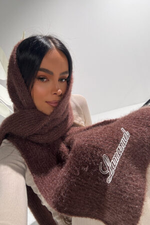 Szalik SNOWY czekolada