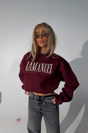 Bluza CREATIVE bordo - obrazek 7