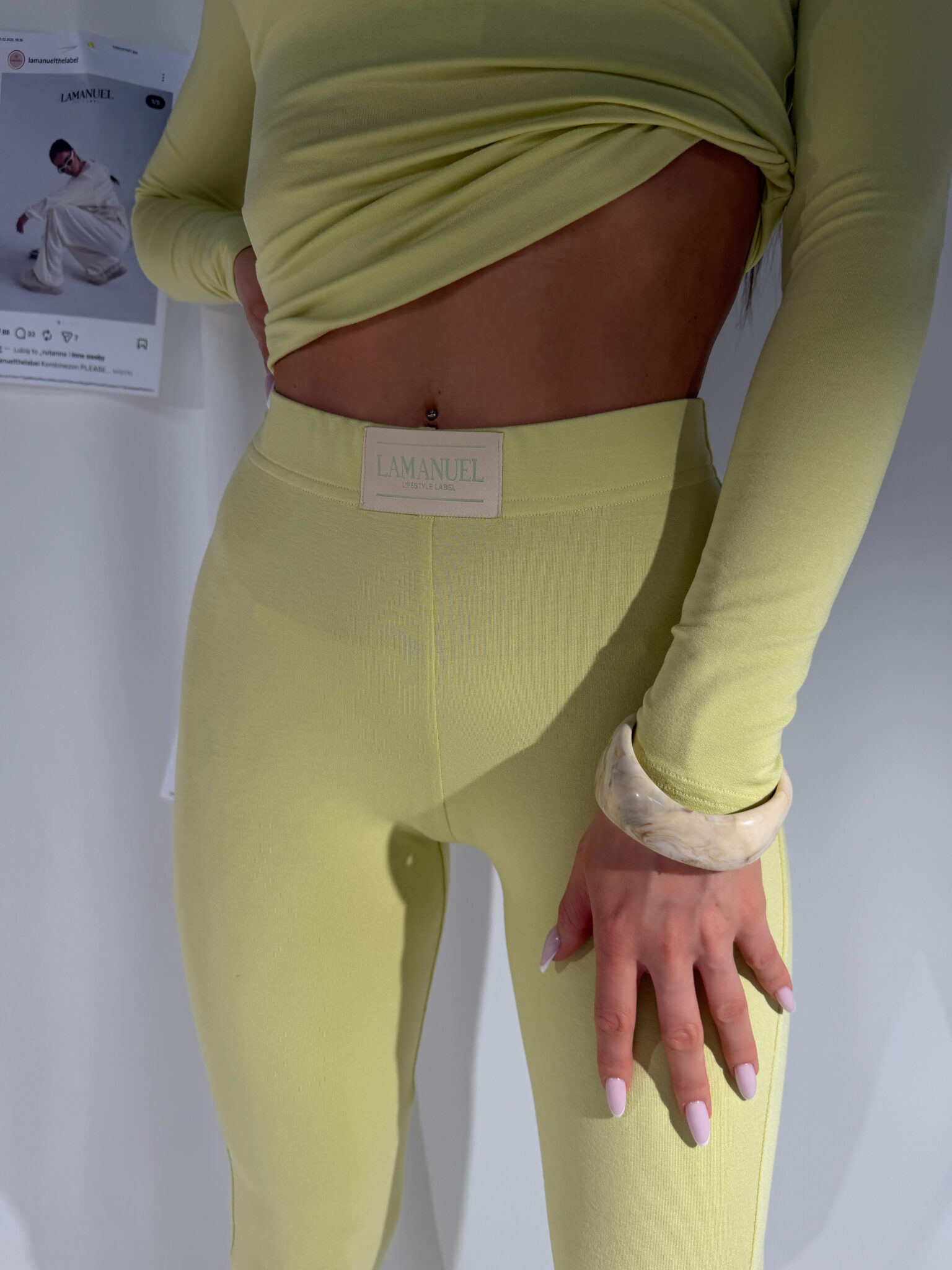 Legginsy PRIME limonka - obrazek 2