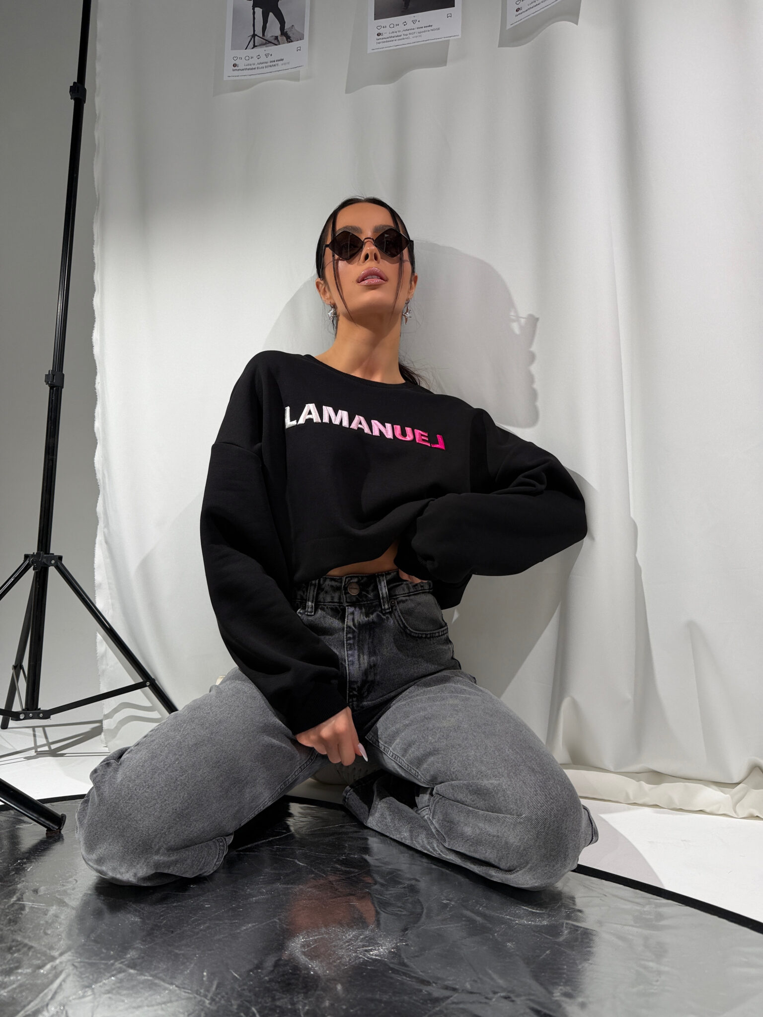 Bluza OMBRE czarna - obrazek 5