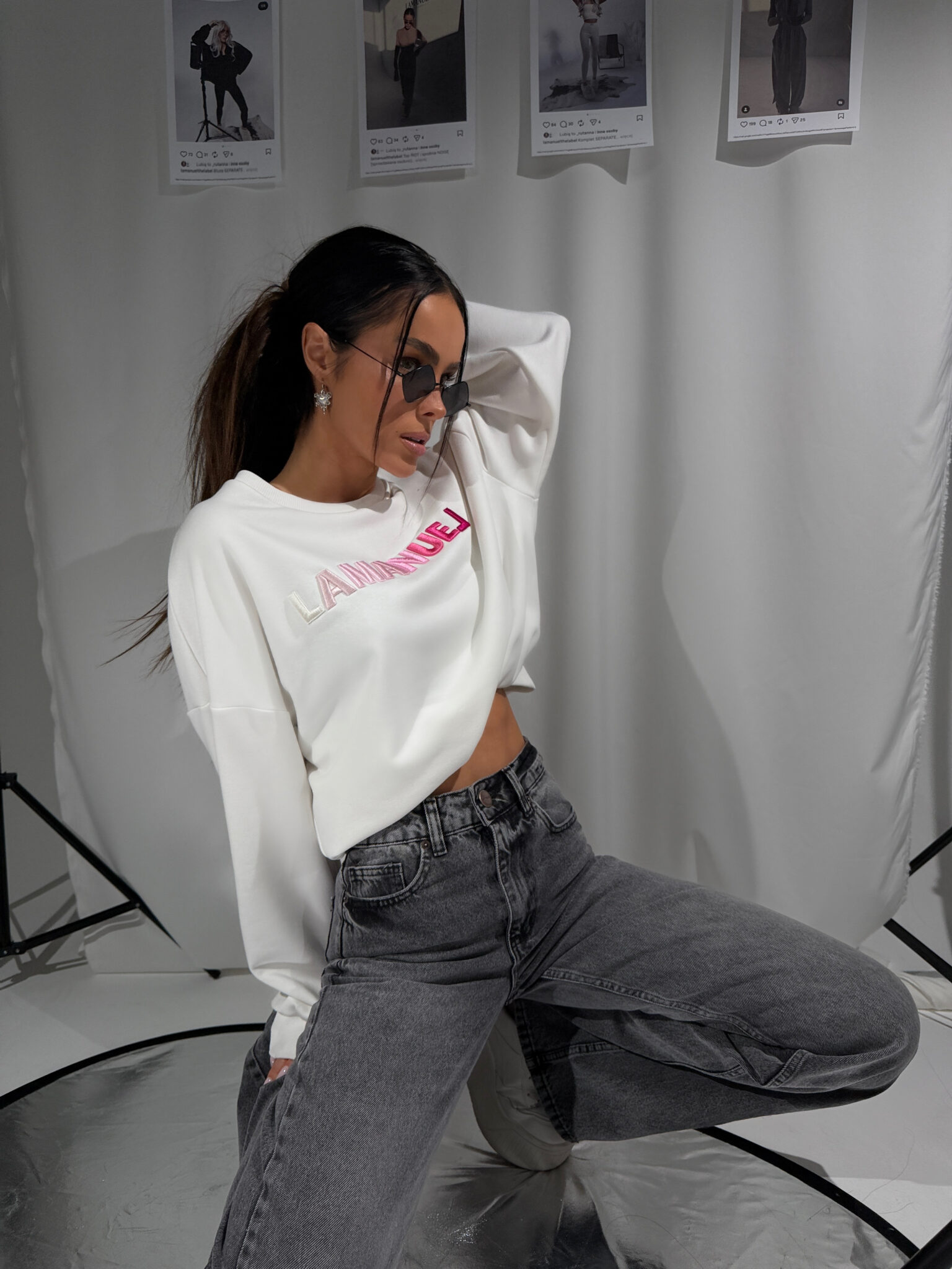 Bluza OMBRE ecru - obrazek 2