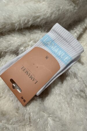 Skarpety REAL białe/mięta