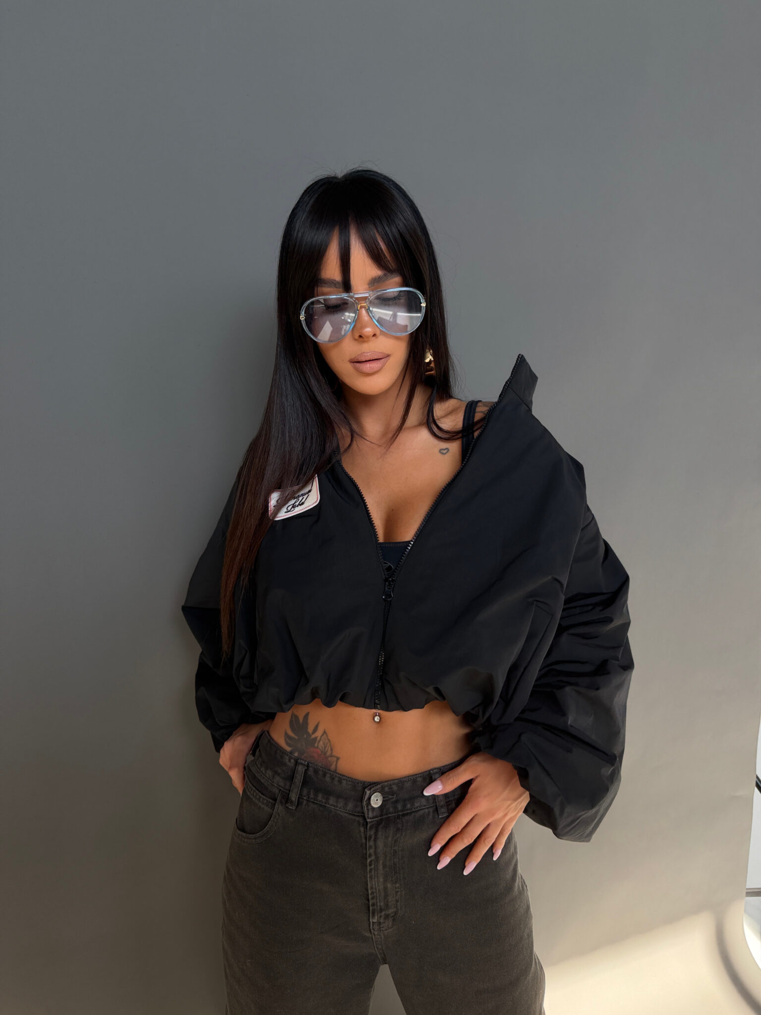 Kurtka BLOOM czarna - obrazek 3