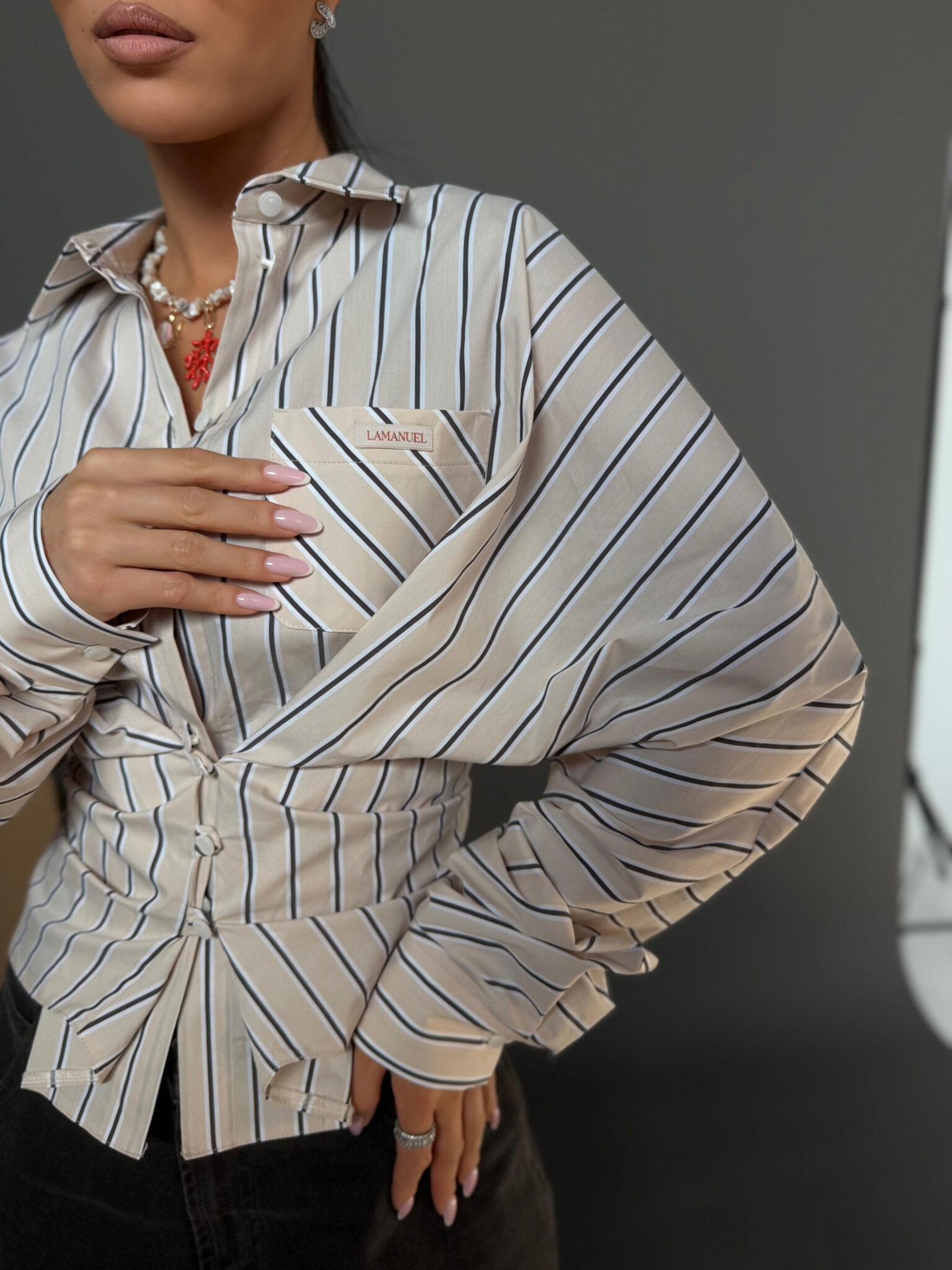 Koszula WHISPER beż - obrazek 4