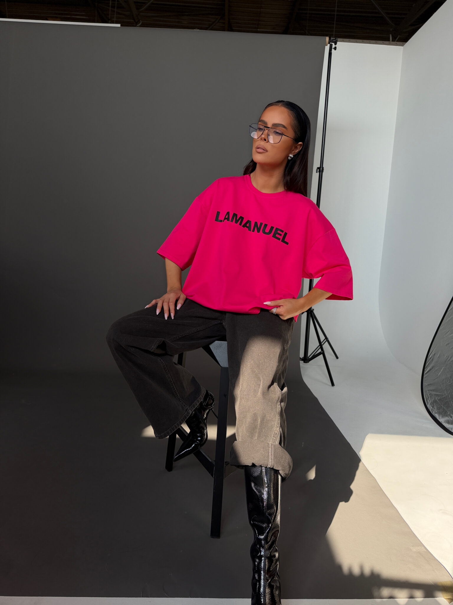 Tshirt BLANK fuksja - obrazek 4