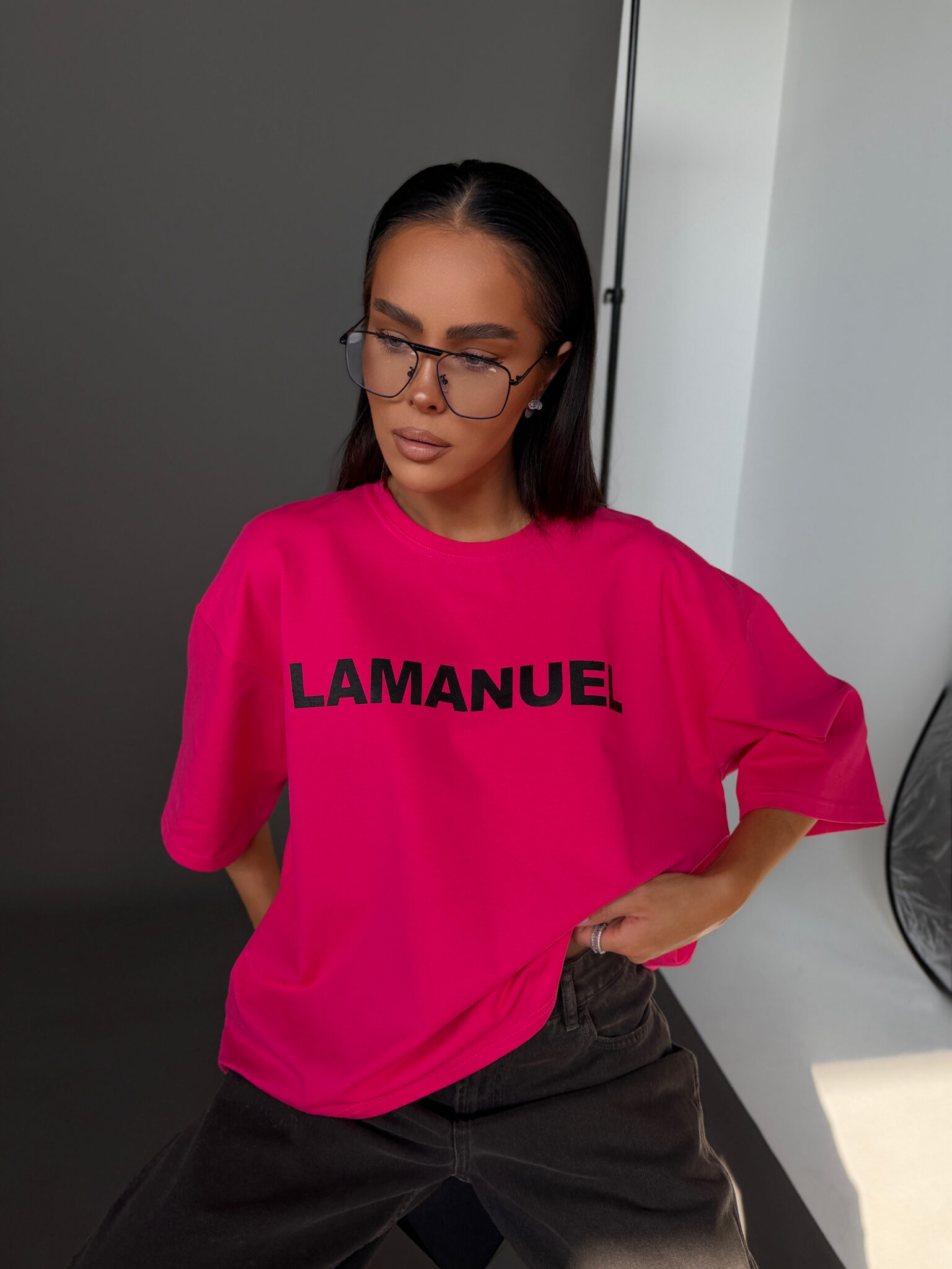 Tshirt BLANK fuksja - obrazek 3