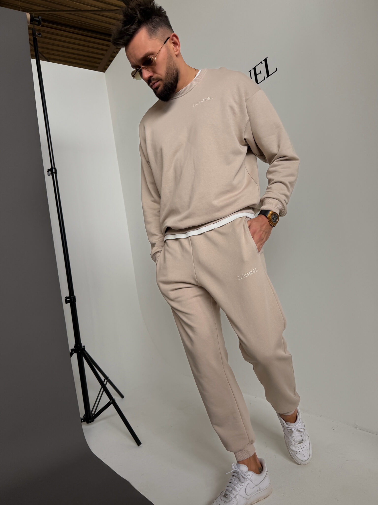 Komplet MEN beż - obrazek 5