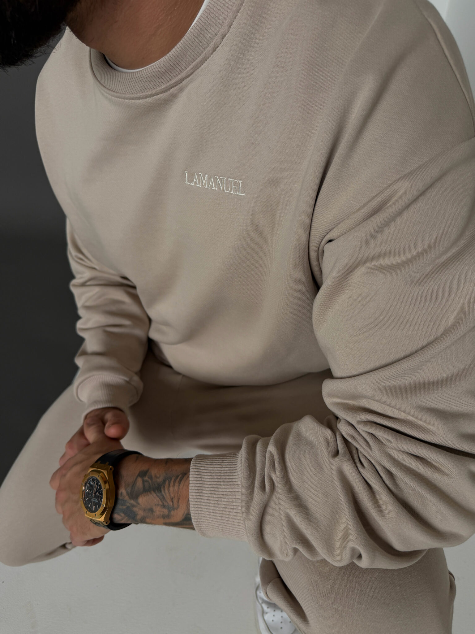 Komplet MEN beż - obrazek 2