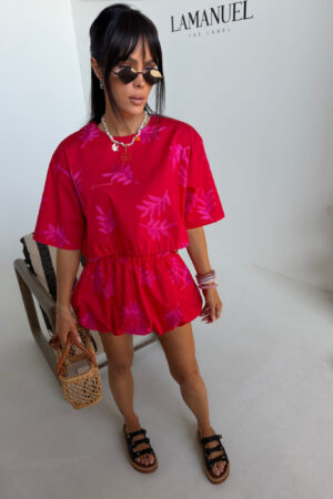 Komplet GARDENIA czerwony