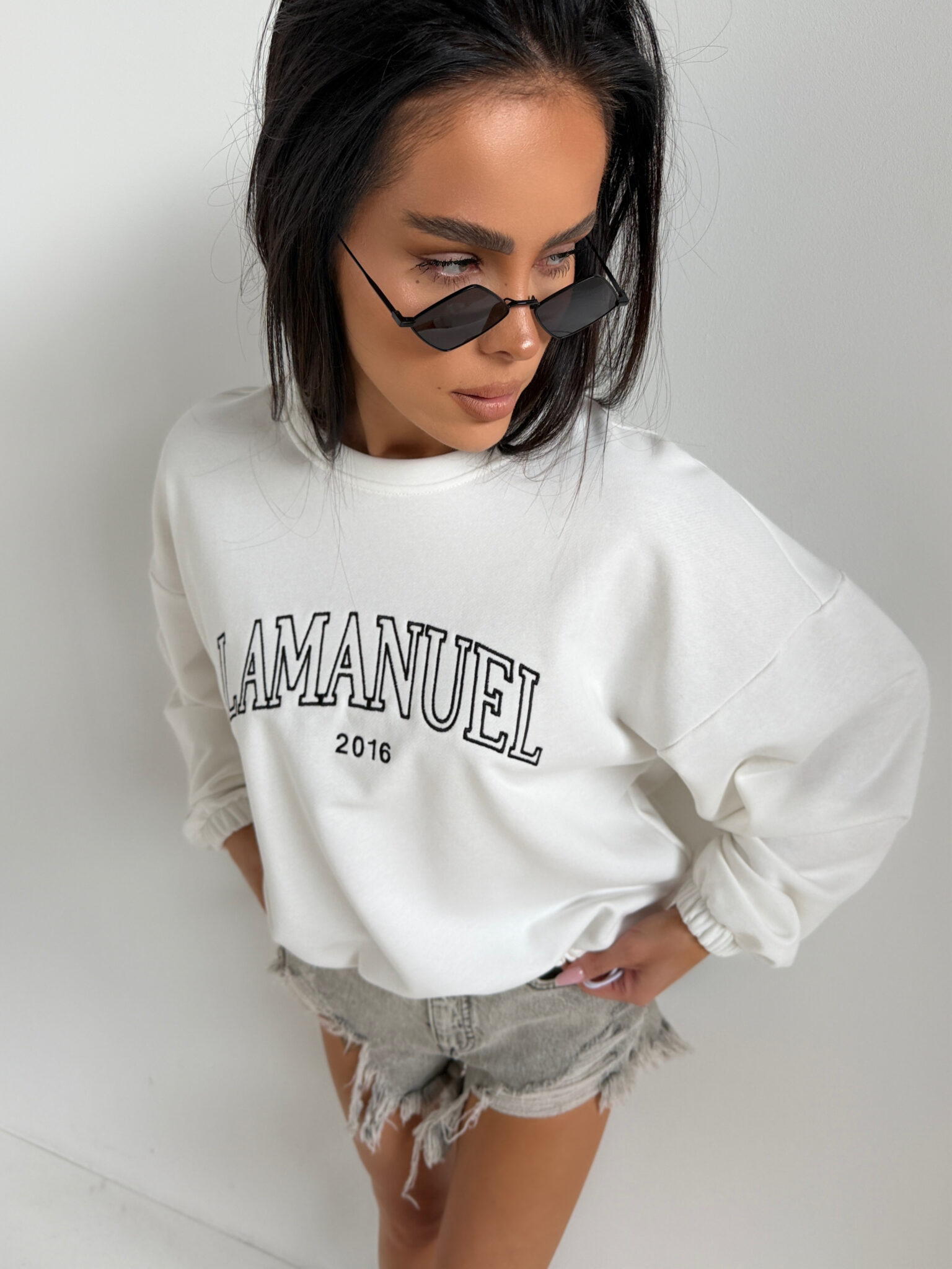 Bluza THE ONLY ecru - obrazek 2