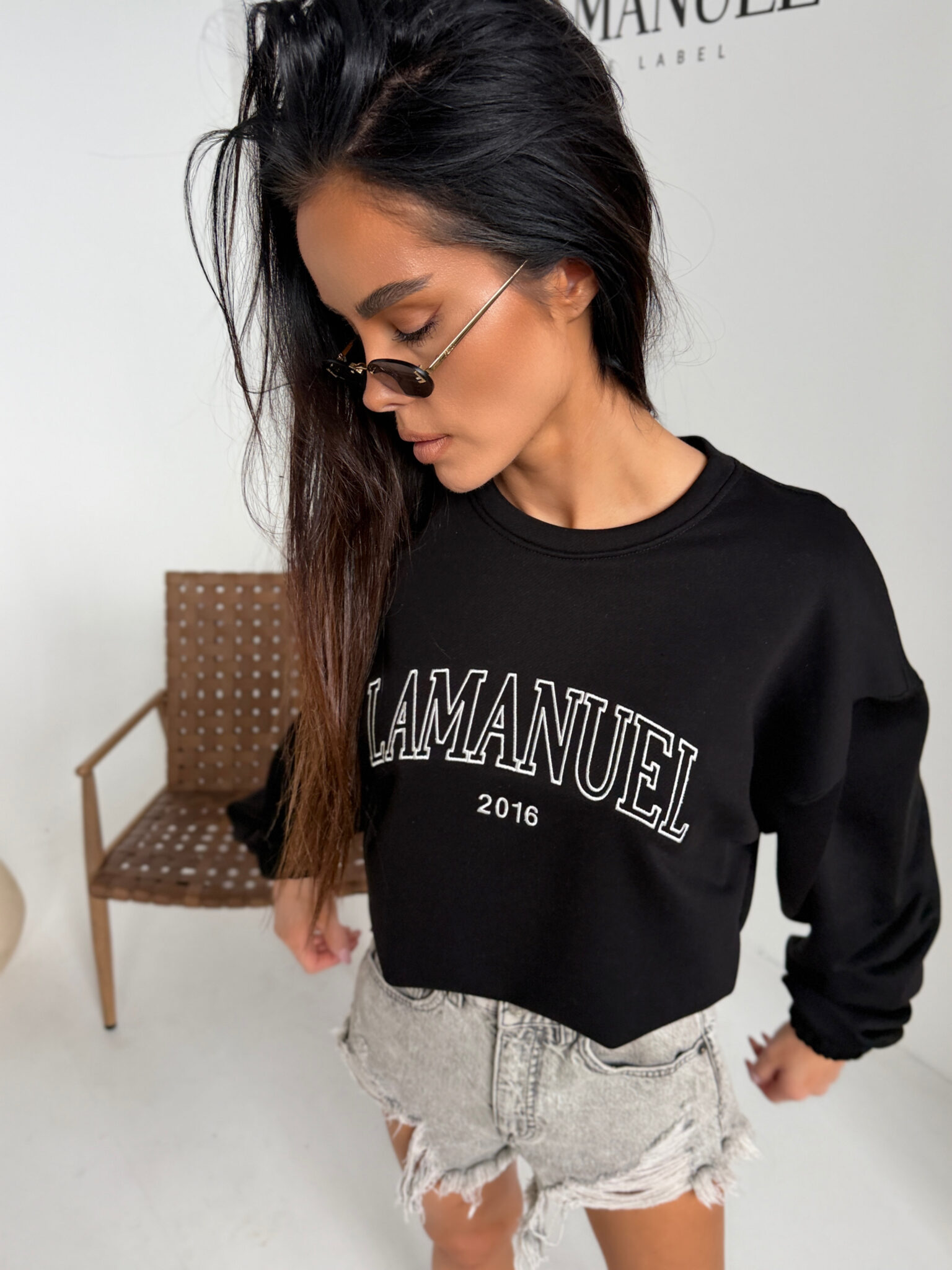 Bluza THE ONLY czarna - obrazek 2