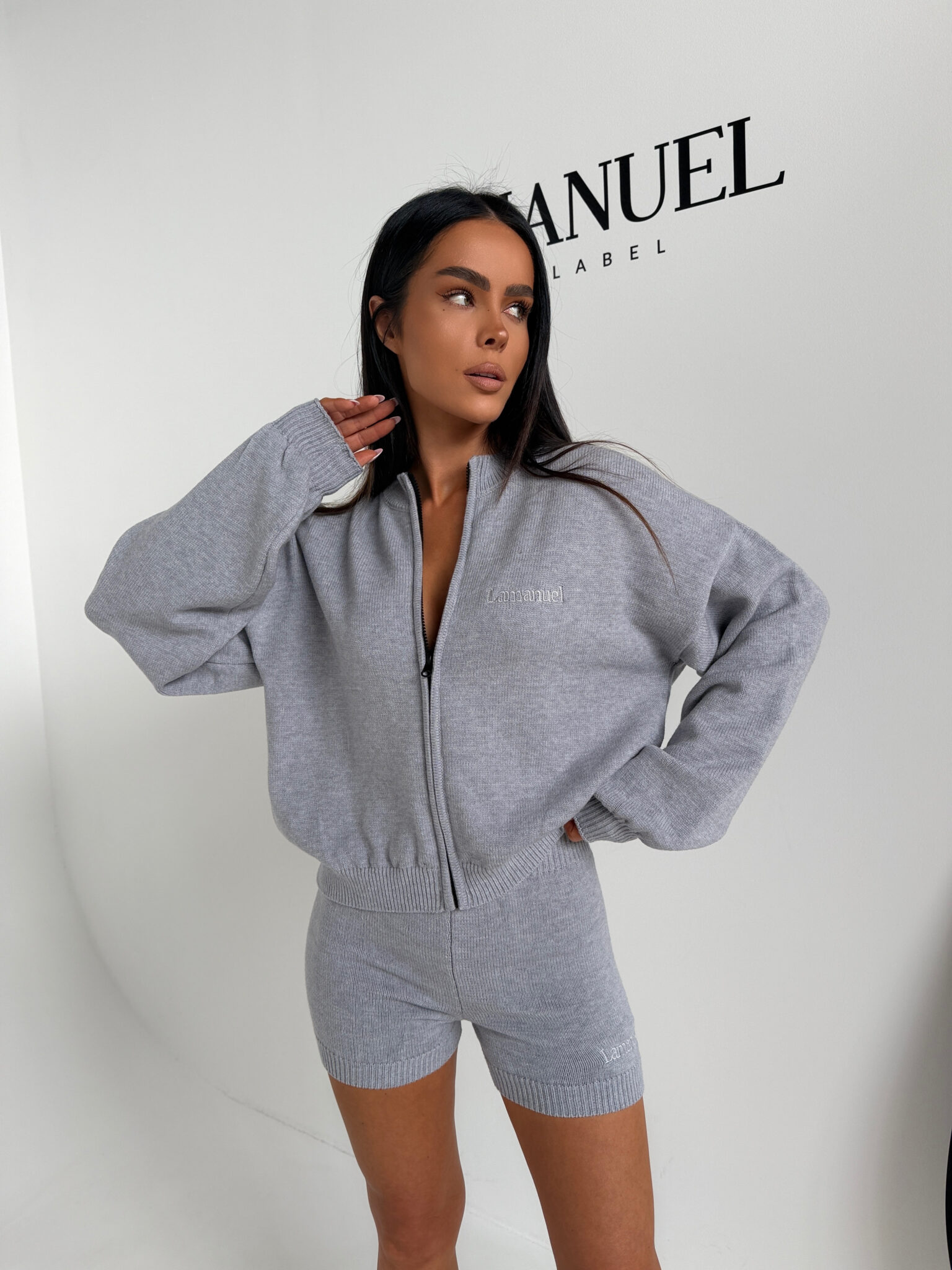 Komplet SOCIAL szary - obrazek 4