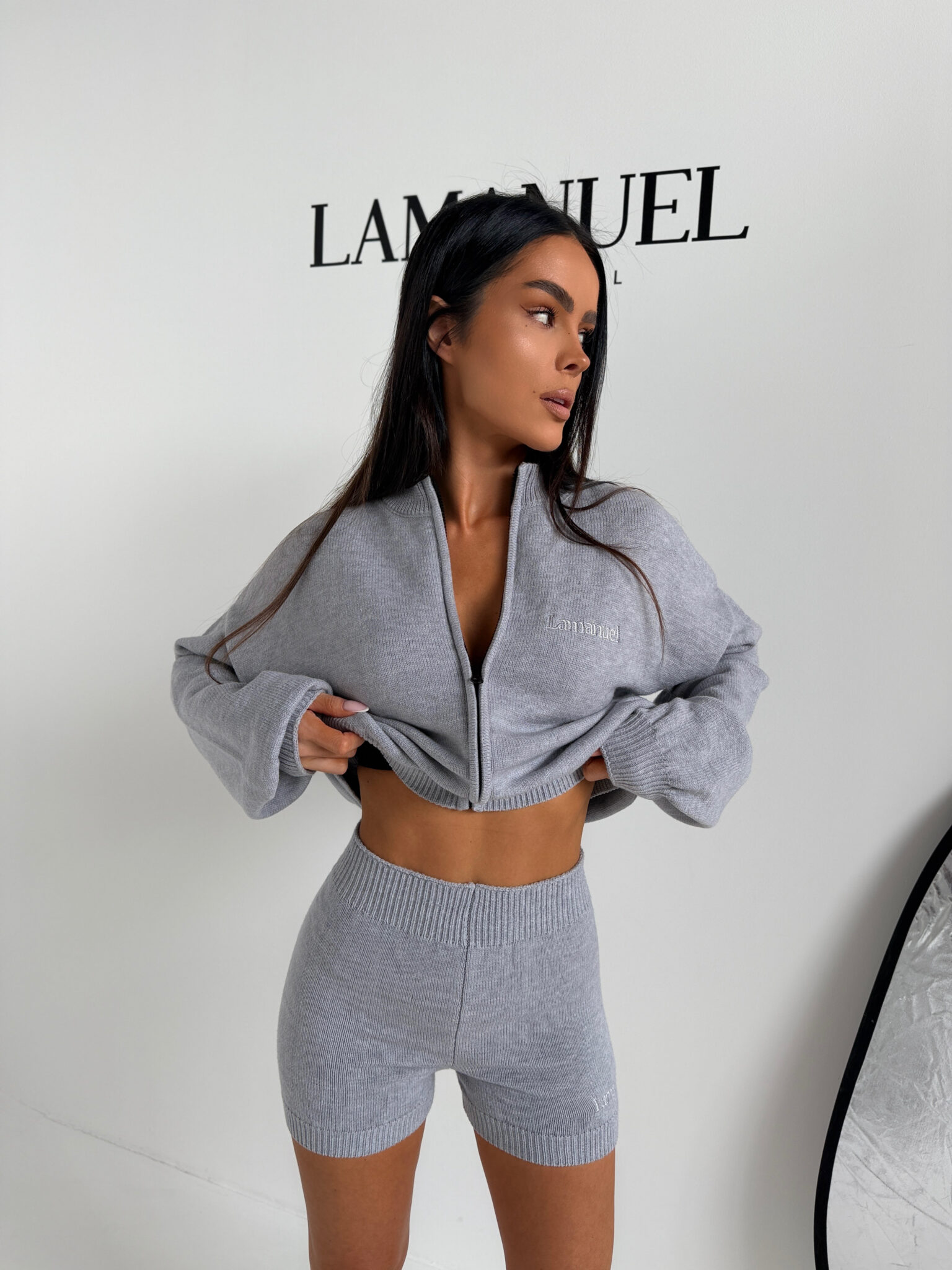 Komplet SOCIAL szary - obrazek 6