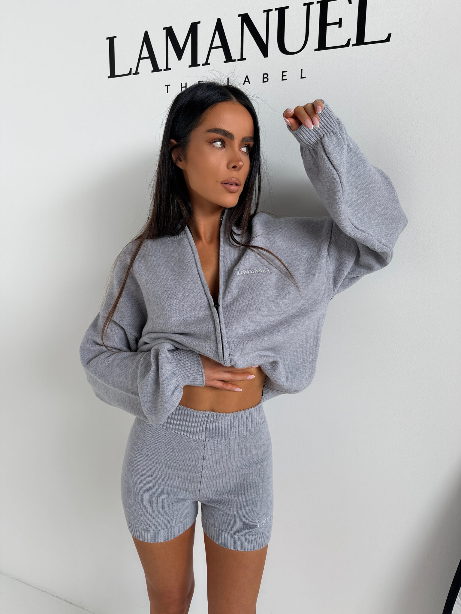 Komplet SOCIAL szary