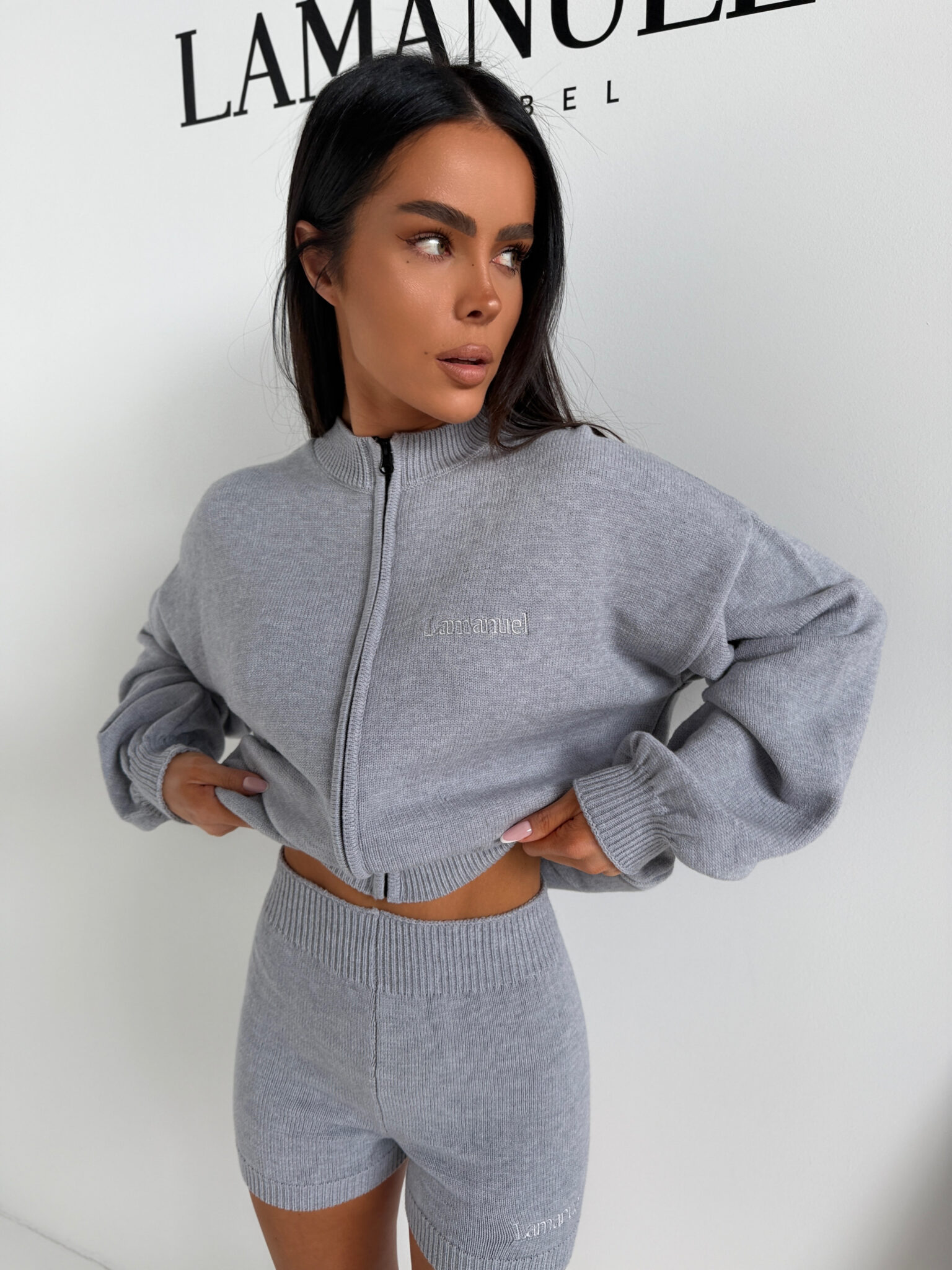 Komplet SOCIAL szary - obrazek 2