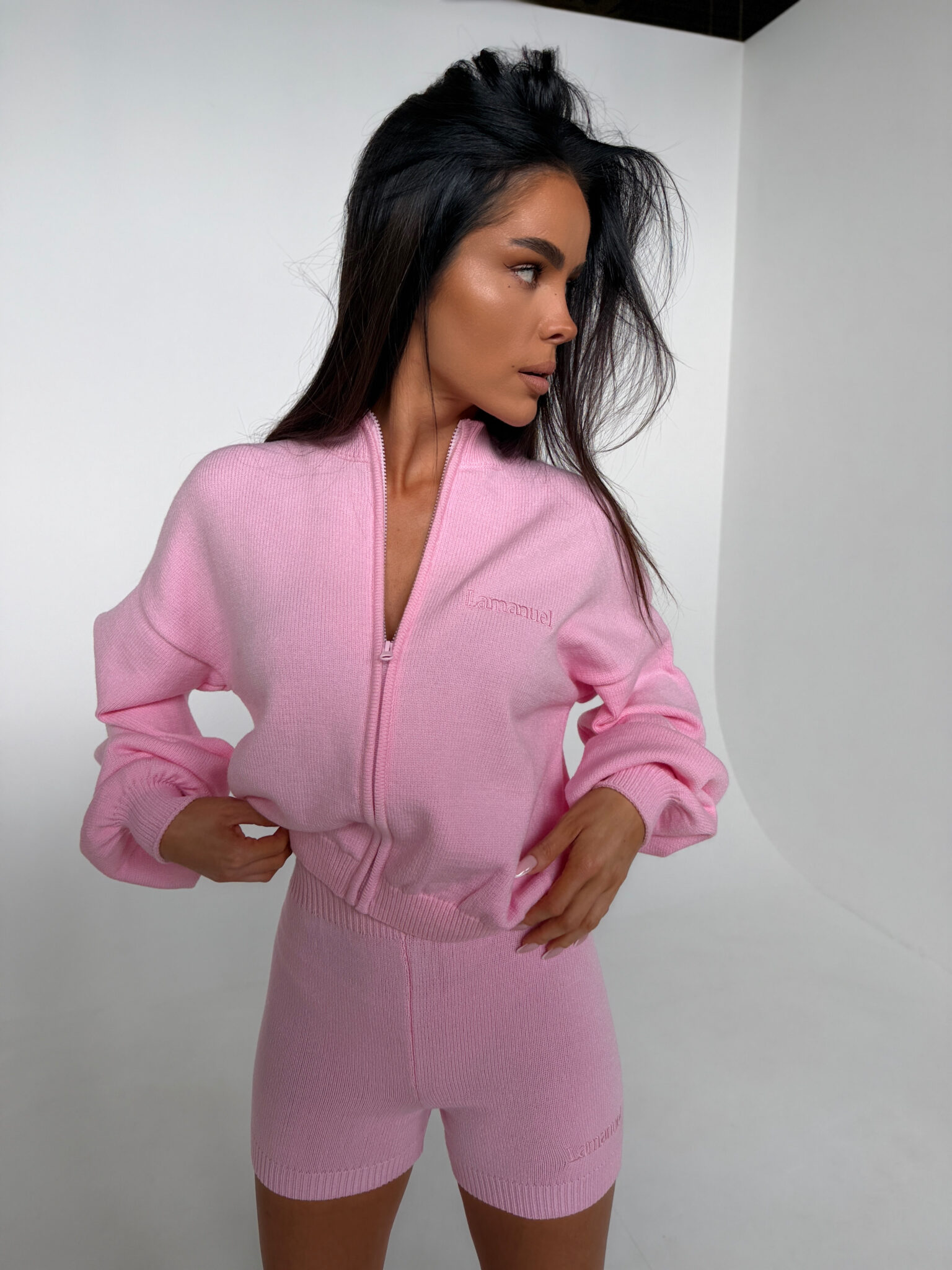 Komplet SOCIAL róż