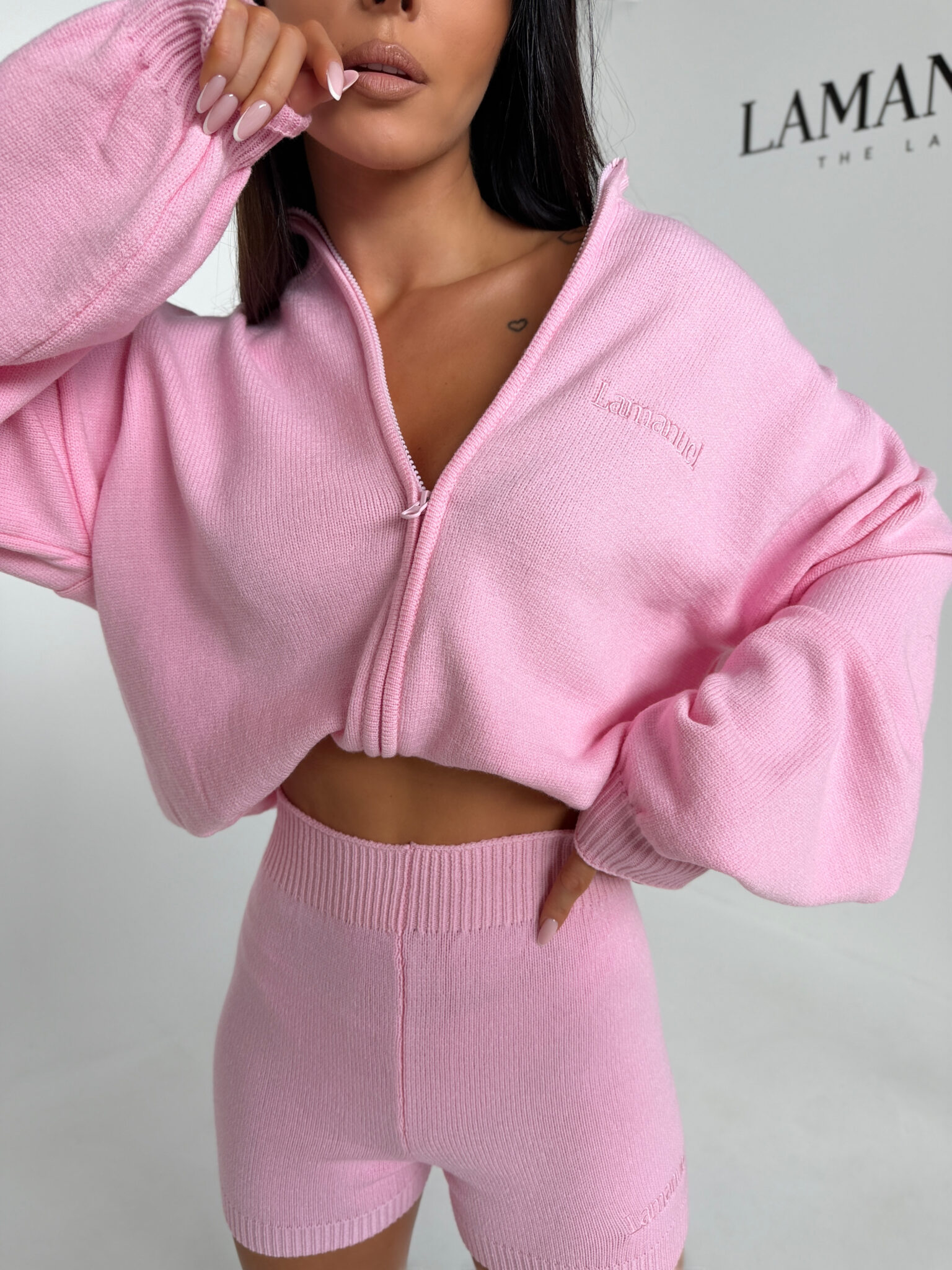 Komplet SOCIAL róż - obrazek 2