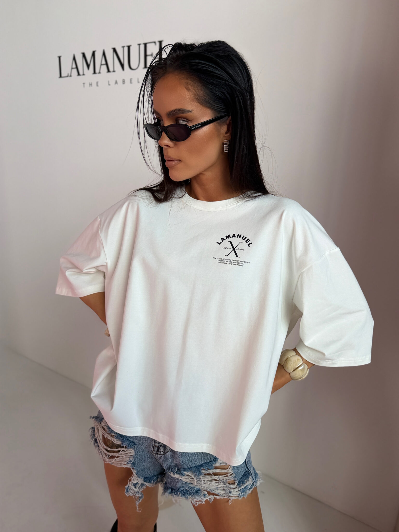 Tshirt LEGACY ecru/czarny - obrazek 5